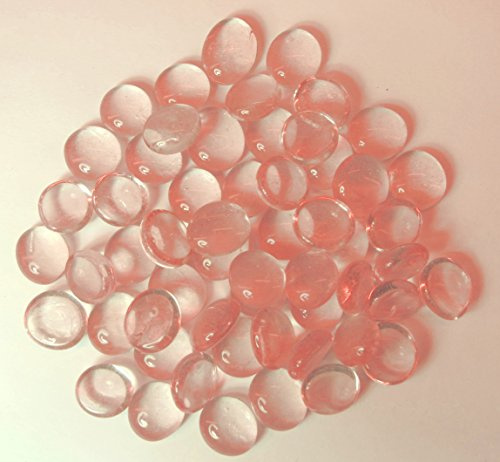 Ullmannglass Glasnuggets - Dekosteine - Muggelsteine, klein in rosé zu 200g verpackt