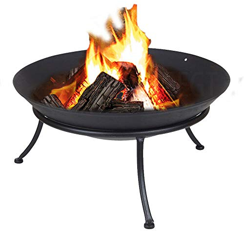 Large Fire Bowl Pit 45 centimetre Garden Patio Outdoor Heating Camping BBQ