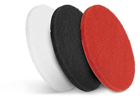 Ulsonix Tampon Tampons Pour Autolaveuse Laveuse Ponceuse Monobrosse TOPCLEAN 17PAD (3 Unités, 3 Pouvoirs Abrasifs, ? 17/43 cm, Pour Le Lavage, Récurage Et Polissage Des Sols)
