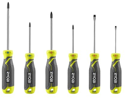 Ryobi RHSDS6PC magnetisk skruvmejselsats (6 delar)