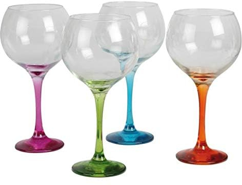 Grupo Mohedano COPA CRISTAL BALON PIE DE COLOR 790CC CAJA 4UD