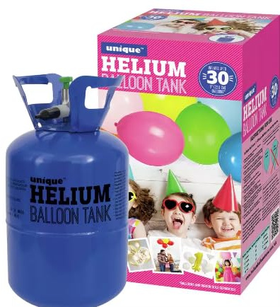 Helium Balloon Canister | Disposable Helium cylinder for balloons | All party occasions (Small Helium Canister, 1, Qty)