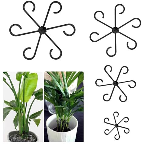 Lot de 12 supports pour plantes - 4 tailles - Pour plantes, fleurs, hortensias, roses, tomates