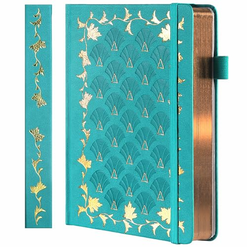 TIEFOSSI Bullet Dot Journal, quaderno vintage per donne e uomini, 160 GSM 192 pagine premium, quaderni con copertina rigida A5, regalo per viaggi, ufficio, scrittura quotidiana