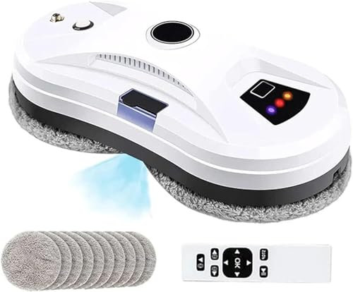 CraftNestUK Electric Window Cleaner Robot with 5600pa Vacuum Suction for Indoor and Outdoor High Windows, Multiple Safety Features