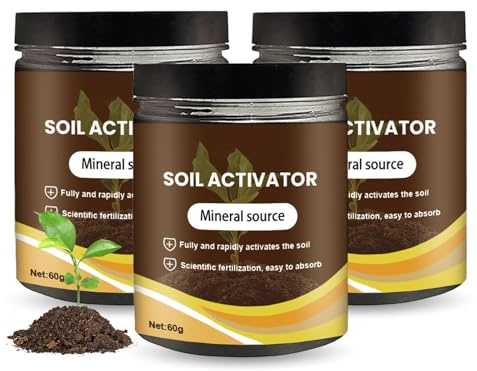 Softmildty Soil Activator, Soil Improver for Garden, Bonemeal Fertiliser, Soil Activator, Organic Soil Activator & Plant Fertilizer, Improve Soil Carbon Sequestration, for Lawns And Gardens (3Pcs)