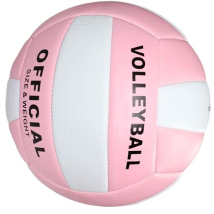 Dewireaey Sand Volleyball, Beach Volleyball, Outdoor Game Match Ball, Wear-Resistant Soft Volleyball For Training Practice Team Sports Indoor School Park Pool Sand Court, 20 CM (not Inflated)