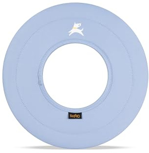 OllyDog Super Flyer Dog Frisbee Toy, 11 – Durable, Lightweight & Water-Resistant Flying Disc – Soft on Teeth & Gums – Floats on Water – Outdoor Fetch Toy for Medium & Large Dogs (Blue Heron)