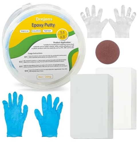 Putty Sculpt Clay Modeling Compound for Sculpting, Modeling, Building, Repairing, Self-Hardening Easily Repairs Metal, Wood, Tile, Ceramics Concrete 200g