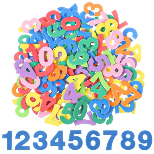 260PCS Numbers Foam Stickers, Letter Stickers for Crafts, Self Adhesive 1-9 Number Alphabet Sticker Craft Supplies Sticker for DIY Crafts Scrapbooking Kids School Project Party Decorations Colorful