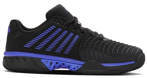 K-Swiss Express Light 3 Clay Tennis Shoe, Black/Dazzling Blue, 49 EU