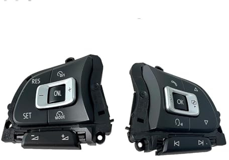 Pulsanti multifunzione sul volante 1x/2x Volante Multifunzione Pulsante Interruttore Di Copertura Lunetta Per VW Per Golf 7 7.5 Per Sportsvan Variante Per E-Golf MK7 5G0959442(1 Pair-2PCS)