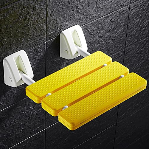 Asiento de Ducha abatible montado en la Pared Silla De Ducha Plegable, Asiento De Baño Montado En La Pared, Asiento De Ducha Plegable for Personas Mayores, Mujer Embarazada, Ahorro De Espacio, Carga E