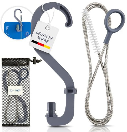 SASMO® Trinkblase Reinigungsset | Lange Reinigungsbürste, Halterung & Beutel zur Trinkblasen Reinigung | Trinkblase reinigen