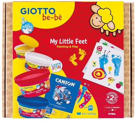 GIOTTO be-bè, Set Creativo de Pintura, My Little Feet, 5 piezas