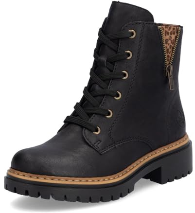 Rieker Women's 72617 Lace-Up Boots, Black 00, 5 UK