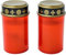 Grabkerzen LED Grablichter Grablicht Grabkerze Friedhofskerze Batterien rot gold (2)