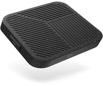 Zens Modular Single Wireless Charger Main Station, Cargador inalámbrico de 15 W para iPhone/AirPods/Dispositivos compatibles con Qi, Incluye Adaptador de Corriente de 65 W (EU/UK/US), Negro