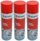 3x Brake Cleaner 500 mL Spray Aerosol Can. Compatible with Wurth 08901087 for Cleaning and Degreasing during Maintenance and Repair Work.