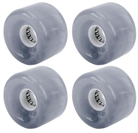 Generic Longboard -hjul, Inbyggda Lager Genomskinliga Ersättare 4st Skate Wheels för Att Navigera (Grå)