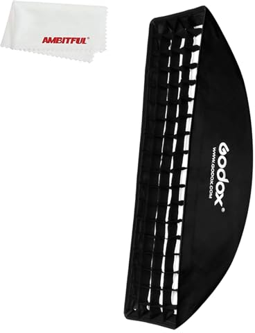 Godox Grid Softbox Strip Softbox Strip Box Beehive Honeycomb Grid Bowens Halterung für Fotostudio (FW22x90)