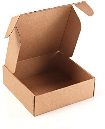 Pack 20 Cajas Cartón Kraft Automontables con Tapa – Doble Pared, Resistentes para Envíos, Ecommerce y Mensajería con medidas 13x15x4 cm