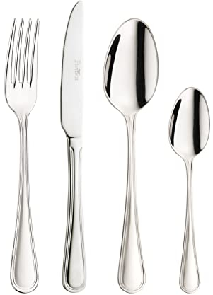 Pintinox Newport Servizio 24 Pezzi Acciaio Inox Nichel Free Serie Made in Italy (6 Persone)