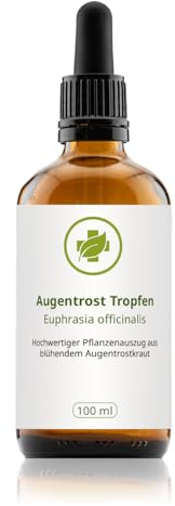 Augentrost Tropfen 100 ml - Blühendes Augentrostkraut - Premium Qualität - vegan - ohne Zusätze