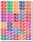 postersstore 30274 – Set mit 325 Aufklebern – 5 Bögen mit 65 rechteckigen Klebeetiketten L34 H15 mm – Verschiedene Preise von 0,99 € bis 99,99 €