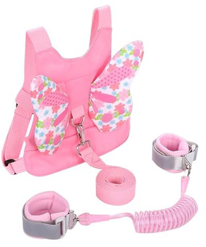 PandaEar Kinderleine Sicherheitsleine, 3-in-1 Kinderleine Handgelenk, Anti-Verlust Kinder Leine, Kinderleine Laufleine und Sicherheitsgurt für Baby Mädchen