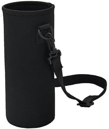 DYTHHN Insulated Water Bottle Carrier with Shoulder Strap - Portable Neoprene Pouch for Hiking, Walking, Mountaineering