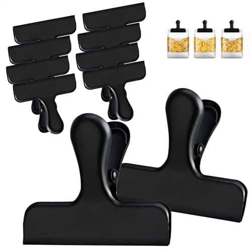 Wilhelm Sell® 10x clips de fermeture - clips de fermeture en acier inoxydable pour sacs et sachets alimentaires - pinces de fermeture - clips de sac pour fermer et conserver la fraîcheur
