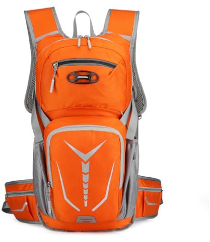 PORRASSO Zaino da Trekking Zaino Impermeabile 20L Leggero Hiking Backpack per Donna Uomo Ciclismo Arrampicata Sport Arancia