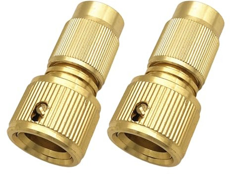 YUOIUX Kit di riparazione per tubi da giardino espandibili in alluminio, adattatore per rubinetto dell'acqua, connettore per tubo dell'acqua espandibile per riparazione tubo da giardino, 2