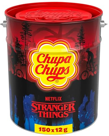 CHUPA CHUPS Stranger Things Boite fer 150 sucettes
