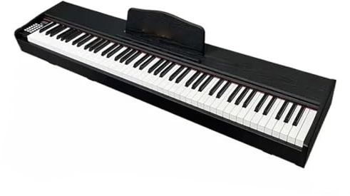 Professionellt Elektroniskt Piano 88 Tangenters Digitalpiano Elektroniskt Orgel Professionellt Starkt Keyboard Lätt Att Spela På(Black)