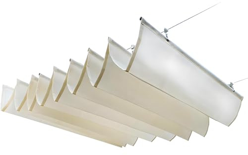 Toile d'ombrage rétractable résistante aux UV pour pergola, voile d'ombrage pour extérieur, voile d'ombrage avec matériel de câble pour terrasse, porche, garage, arrière-cour - 2 x 12 m