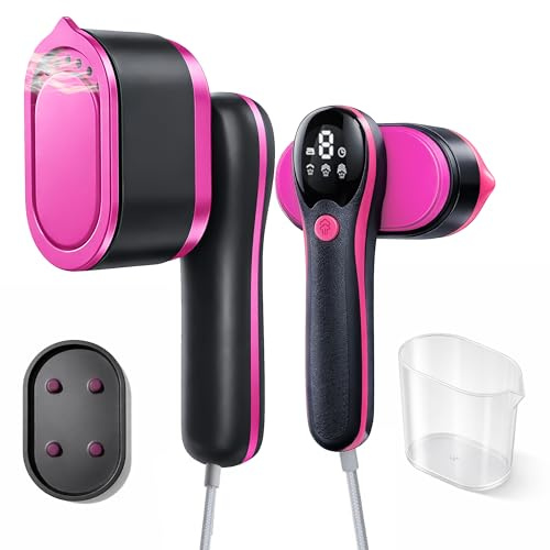 Zalez - Plancha Vertical 2 en 1 - Plancha de Vapor Vertical 1200 W - Vaporizador de Mano para Ropa - Centro de Planchado Vertical con 4 Modos de Vapor - Ferro a Vapor Vertical - Ideal para Viaje.