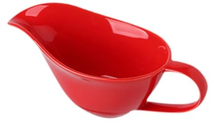 tuwiwol Såsskål för Thanksgiving och jul Robust porslin Designad för långvarig såskanna Fint porslin med slät kant dippskålar, röd, 20x9x8 cm