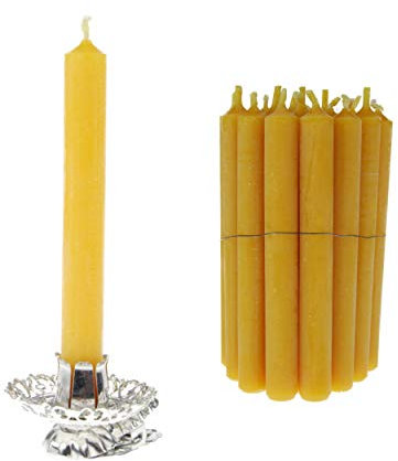 Baumkerzenhalter 16 Vintage Clips in Silber mit 40 Kerzen 10% Bienenwachs