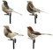 YOUDALIS Künstliche Vögel,Künstliche Vogel mit Feder und Clips,Simulation Schaum Vogel für Weihnachtsbaum Hochzeit Hausgarten Party Dekoration 4 Stück,Zufällige Farbe