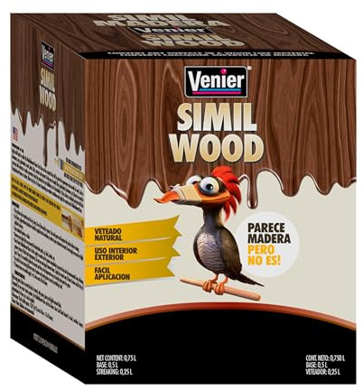 Venier Wood Like Paint Garage Doors (Dark Oak) - Furniture Cabinets Metal - Interior Exterior Paint - Liquid Wood (25,36 fl. oz)