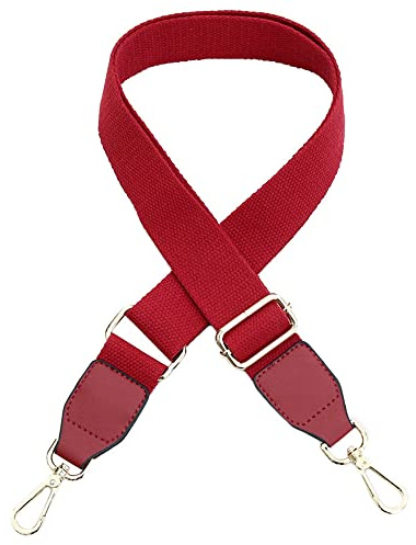 Bandouliere pour Sac Reglable, DOTBUY-SHOP Large Sangle de Rechange Anse de Sac Bandouliere Sangle de Remplacement pour Femmes Sacs,Sac à Main, Accessoires de Bricolage (Bordeaux,One Size)
