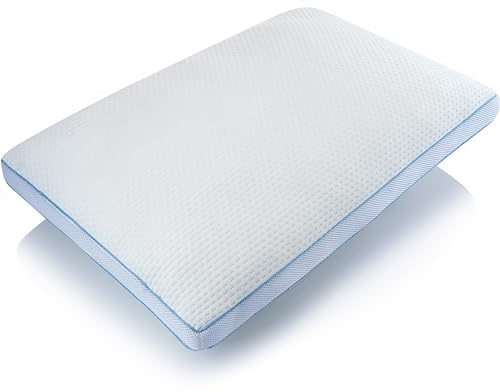 Martian Made CoolBreeze Cooling Pillow, Standard 50x75 cm, Hypoallergenic, Blended Shredded Memory Foam and Microfibre Fill