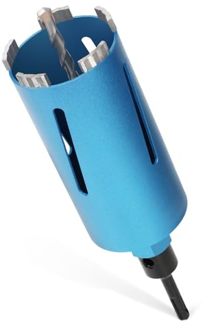 M22 Diamantbohrkrone Dosensenker für Kernbohrgeräte inkl. 10 mm Turbo, L 200mm | Ø82 mm | SDS-PLUS Adapter | Nass Trocken Bohrkrone Kernbohrer Lasergeschweißte zum Beton Granit Mauerwerk