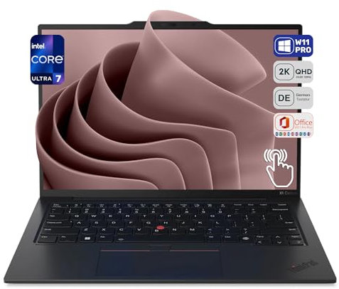 Lenovo ThinkPad X1 Carbon Business Ordinateur portable Intel Core Ultra 7 165U vPro, 32 Go LPDDR5X RAM, SSD PCle 512 Go, écran tactile OLED 14 2,8 K, 120 Hz, carte graphique intégrée, caméra UHD-RGB,
