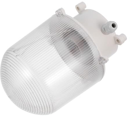 Hemobllo Pantalla De Lámpara Para Congelador E27 Base Resistente Para Portalámparas De Techo, Material Duradero Antidesgaste, Para Cámaras Frigoríficas, Baños y Exteriores