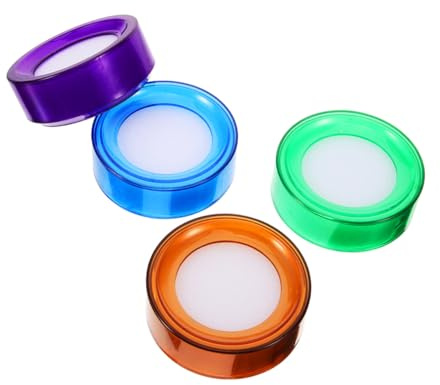 Zerodeko 4pcs Finger Sponge Moistener for Financial Operations, Plastic and Sponge Material, Convenient Money Counting Accessory to Boost Efficiency in Cash Handling Tasks