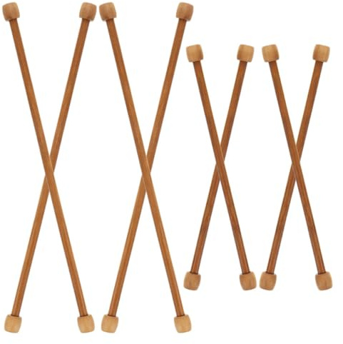 Kichvoe Set 8 Bastoncini Appendiarazzo in Legno Naturale Ganci per Poster, Asta Orizzontale per Macramè e Decorazioni da Parete, Accessori Fai da Te per Soggiorno, Camera e Ufficio