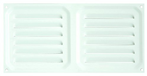Brinox B70230D - Rejilla de ventilación (10 x 20 cm) color lacado blanco
